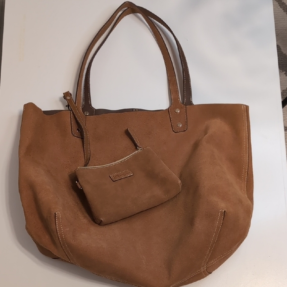 J. McLaughlin Brown Suede Tote Bag - Picture 2 of 10
